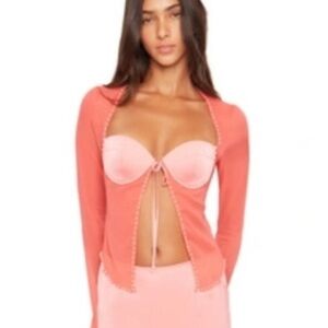 DANIELLE GUIZIO PEARL TOP IN PUNCH